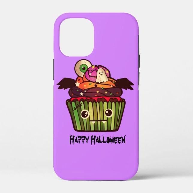 Coques Case-Mate iPhone Éffrayant Halloween Cupcake (Verso)