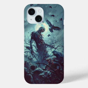 Coque Case-Mate iPhone Éffrayant Halloween Graveyard Zombie Raven Skeleto