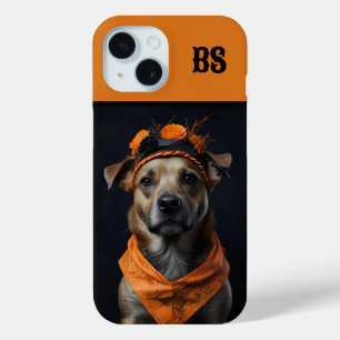 Coque Case-Mate iPhone Éffrayant mignon chien d'Halloween caché