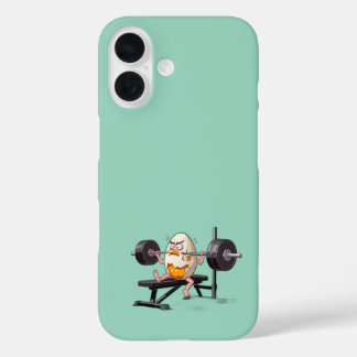 COQUE POUR iPhone 16 EGG CRACKED GYM FREAK