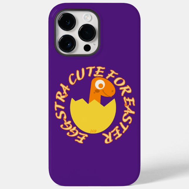 Coques Case-Mate iPhone EGGSTRA CUTE POUR PÂQUES drôle cadeau de dino de P (Verso)
