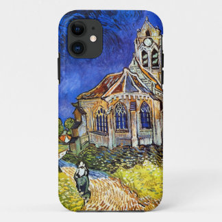 Coque iPhone 11 Église de Van Gogh chez Auvers
