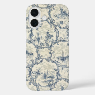 Coque Pour iPhone 16 Église & navires,Moulin à vent & bateaux,Inspiré d