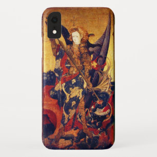Coque Case-Mate iPhone Église Saint-Michel-Vanquishing Devil as Medieval