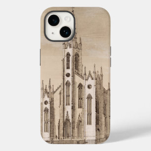 Coque Case-Mate iPhone Église Saint-Nicolas de New York croquis vintage