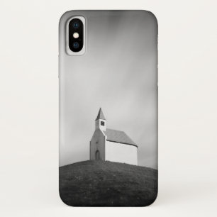 Case-Mate iPhone Case Église sur une colline en noir et blanc