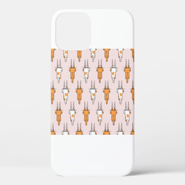 Coques Case-Mate iPhone Égratignure de chat sans couture motif (Verso)