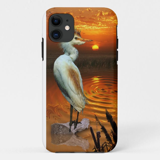 Coques Case-Mate iPhone Egret de bétail et Sunset Imaginaire iPhone 5 Coqu (Dos)
