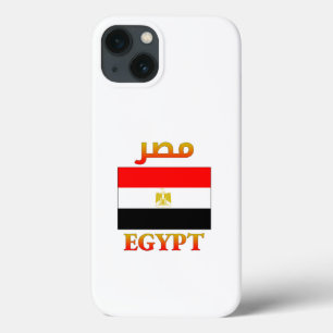 Case-Mate iPhone Case Egypte Drapeau en français & arabe WordArt