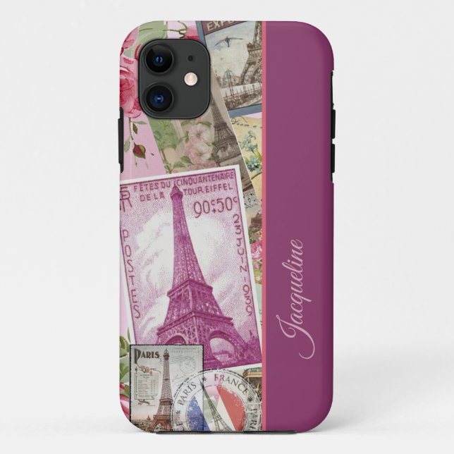 Coques Case-Mate iPhone Eiffel Tower Coquette Téléphone personnalisé (Dos)