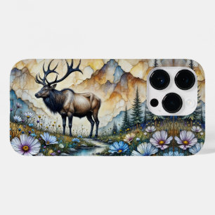 Coque Case-Mate iPhone Élan majestueux dans une vallée montagneuse fleuri