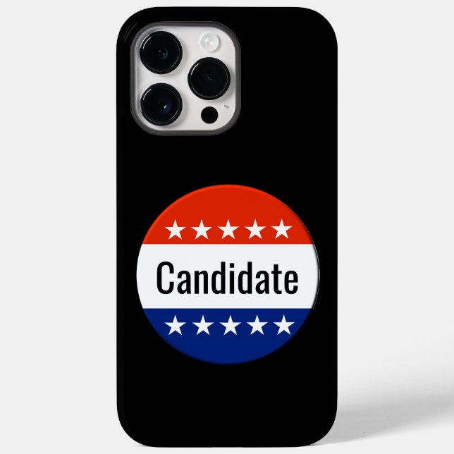 Coques Case-Mate iPhone Élection de 2024 pour les candidats personnalisés (Verso)
