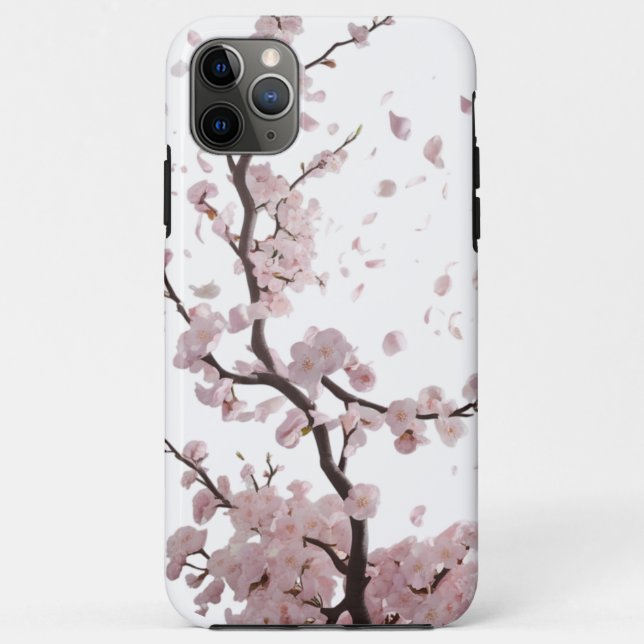 Coques Case-Mate iPhone Élégance cerise en fleur - iPhone floral minimalis (Dos)