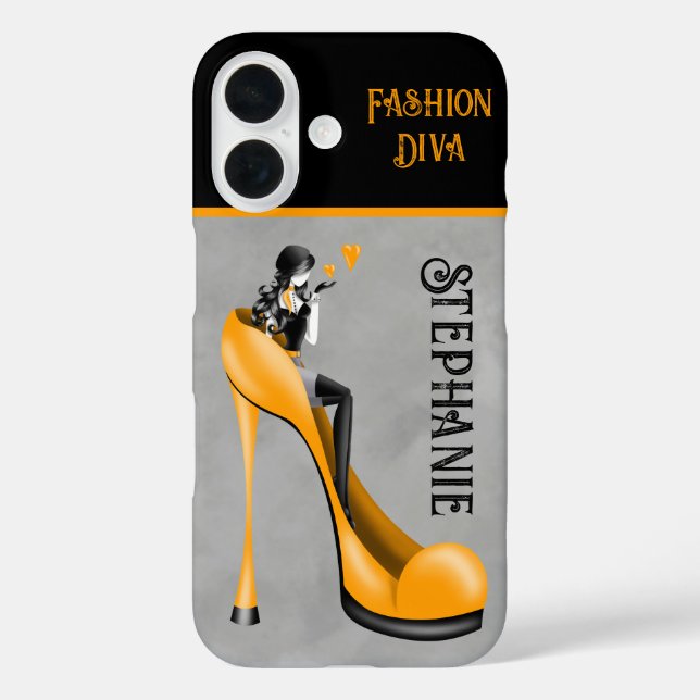 Coques Case-Mate iPhone Élégance Chic : Dame Fashionable Envoyant un Baise (Verso)