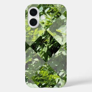 Coque Pour iPhone 16 Élégance d'émeraude : Feuilles verts en coupe diam
