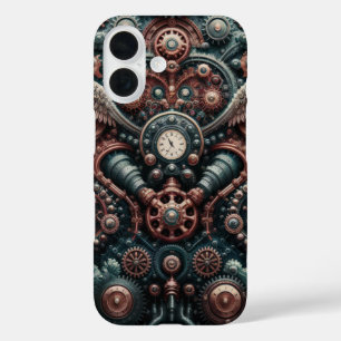 Coque Pour iPhone 16 Élégance des engrenages, ailes et Steampunk Vintag