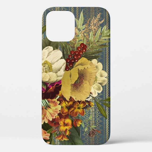 Coques Case-Mate iPhone Élégance Fleurie Sombre (Verso)