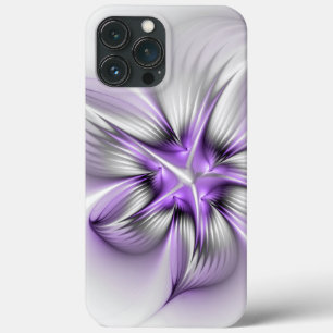 Case-Mate iPhone Case Élégance florale Art Abstrait Violet Fractal moder
