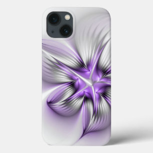 Case-Mate iPhone Case Élégance florale Art fractal violet abstrait moder