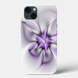 Case-Mate iPhone Case Élégance florale Art fractal violet abstrait moder