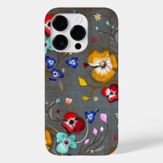 Coque Case-Mate iPhone Elégance florale comestible bleu gris rupydetequil