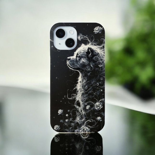 Coques Case-Mate iPhone Élégance florale de canine (Créateur téléchargé)