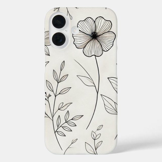 Coques Case-Mate iPhone Élégance florale transparente (Verso)