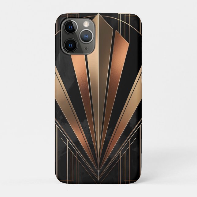 Coques Case-Mate iPhone Élégance Géométrique Métallique Art Déco (Dos)