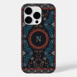 Coque Case-Mate iPhone Élégance intemporelle Tissu traditionnel Monogramm