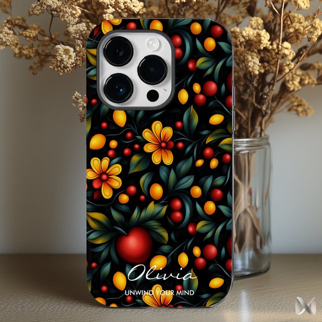 Coques Case-Mate iPhone Élégance moderne florale audacieuse inspirée de Kh (Créateur téléchargé)