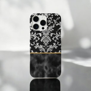 Coque iPhone 16 Pro Max Élégance opulente Damask