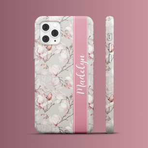 Coque iPhone 16 Pro Max Élégance rose Magnolia