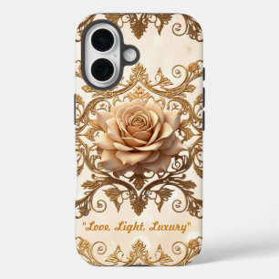 Coque Pour iPhone 16 "Élégance Rose romantique"