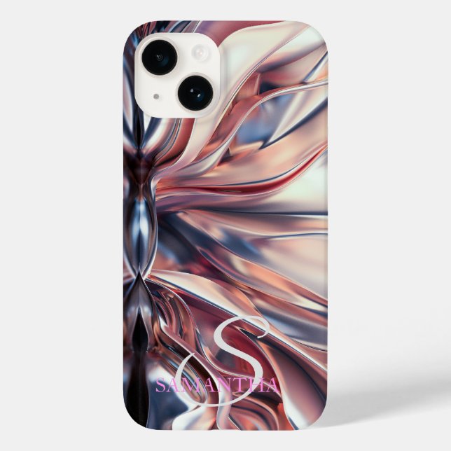 Coques Case-Mate iPhone Élégant Abstrait Froid (Verso)
