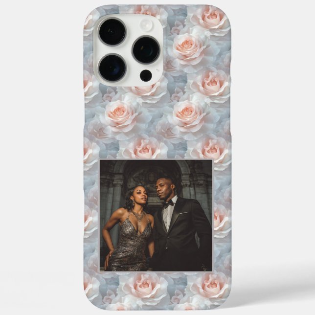 Coques Case-Mate iPhone Elegant Anniversary Keepsake Rose Flower Photo  (Verso)