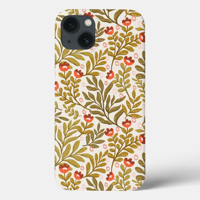 Coques Case-Mate iPhone Elégant aquarelle motif floral (Verso)