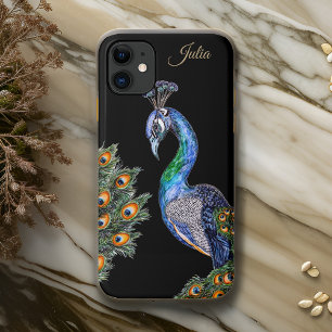 Case-Mate iPhone Case Elégant Aquarelle Peacock Personnalisé