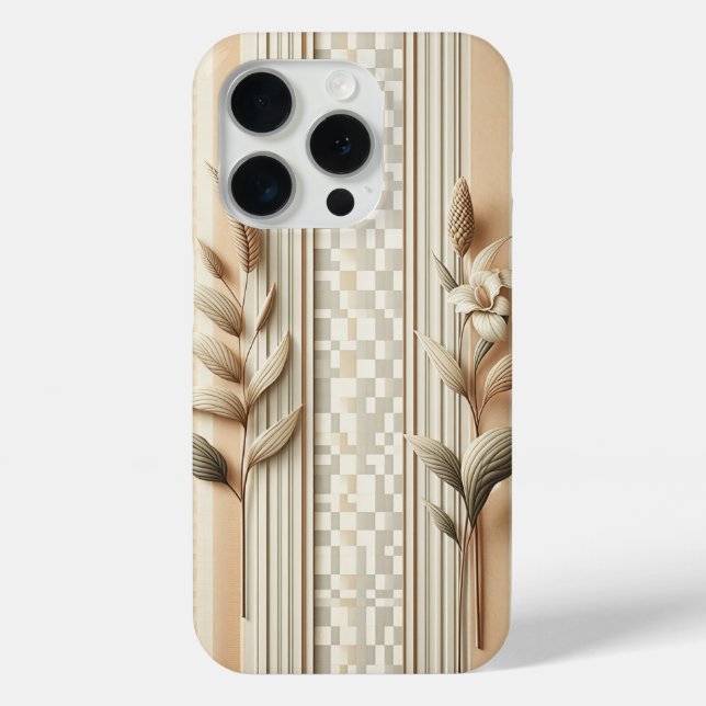 Coques Case-Mate iPhone Elegant Architectural Botanical Phone Case - Beige (Verso)