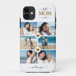 Case-Mate iPhone Case Elégant Blanc Or Meilleur Maman Ever 6 Photo Colla