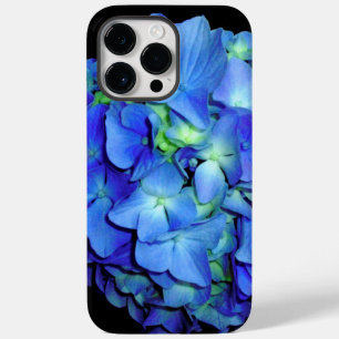 Coque Case-Mate iPhone Elégant bleu floral bleu rose hydrangée bleue