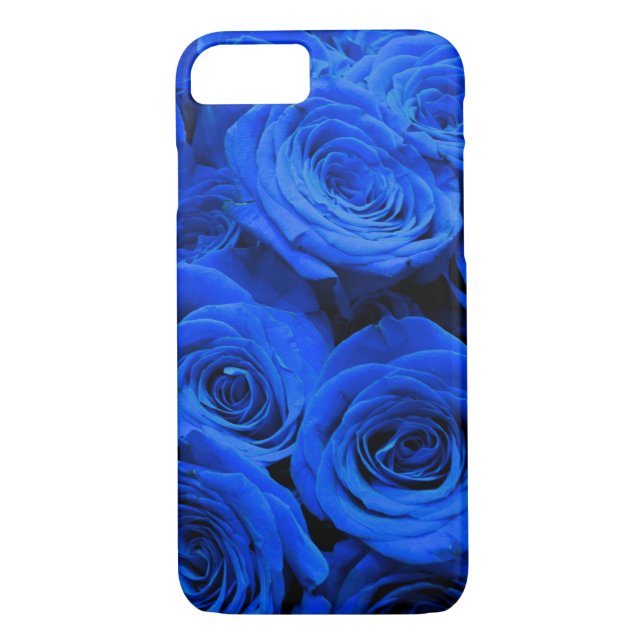 Coques Case-Mate iPhone Elégant bleu rose bleu fleurs bleu bleu bleu flora (Dos)