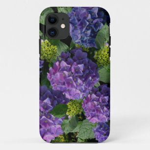 Case-Mate iPhone Case Elégant bleu violet magenta vert hydrangée florale