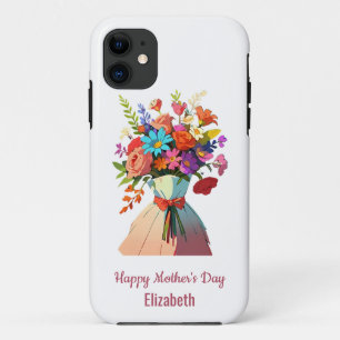 Case-Mate iPhone Case Elégant Bouquet Vibrant Personnalisé Fête des Mère