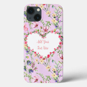 Case-Mate iPhone Case Elégant cadre de coeur floral : pour chaque occasi