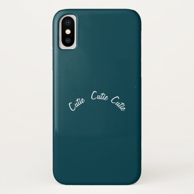 Coques Case-Mate iPhone Elégant Chic Blue Turquoise (Dos)