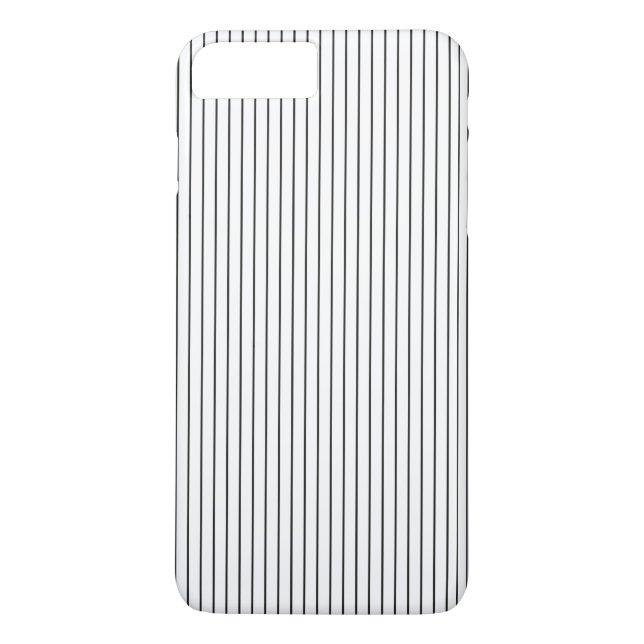 Coques Case-Mate iPhone Élégant Chic noir blanc rayé (Dos)