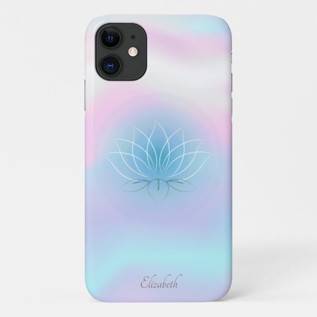 Coques Case-Mate iPhone Élégant Classe Lotus Holographique (Dos)