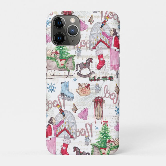 Coques Case-Mate iPhone Élégant conte de fées de Noël (Dos)