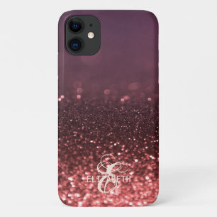 Case-Mate iPhone Case Élégant Cool Rose Parties scintillant or Bokeh Mon