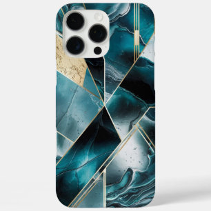 Coque iPhone 16 Pro Max Elegant Copper   Boîtier doré sarcelle opulent fém